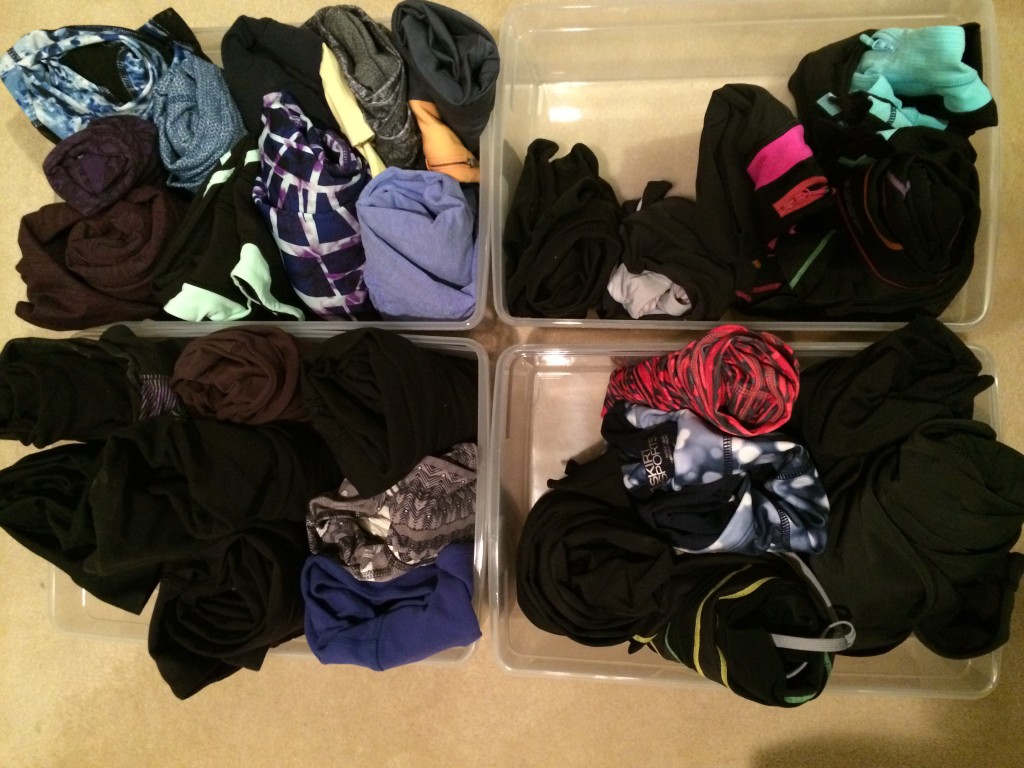 How to organize your workout clothes