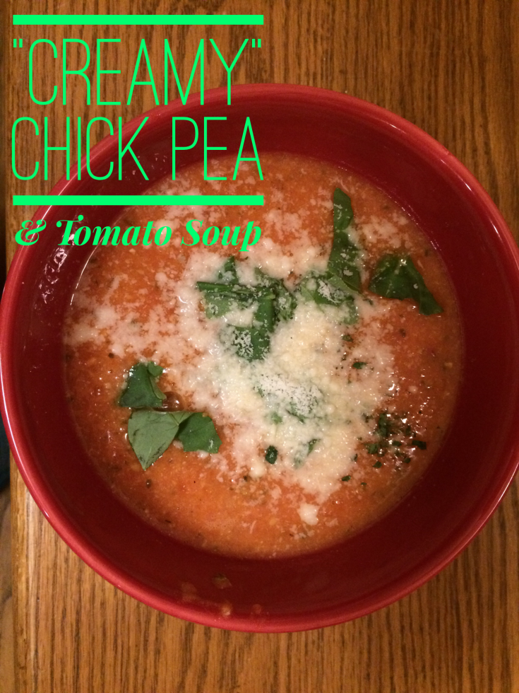 "Creamy" Chick Pea & Tomato Soup