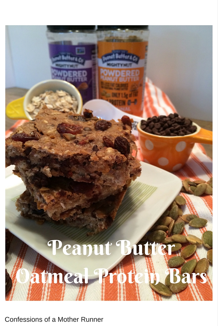 Peanut Butter Oatmeal protein bars