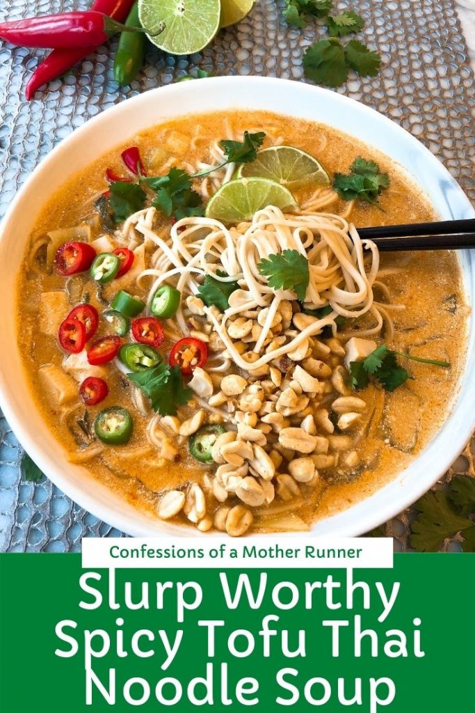 Spicy Thai Tofu Noodle Soup Meatless Monday (Vegan)