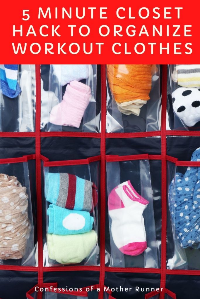 Try this 5 MInute Closet hack to Organize all of your workout gear
