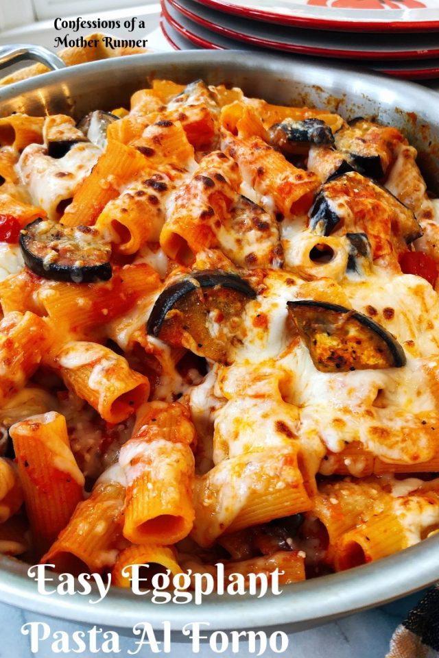 Easy and Cheesy Eggplant Pasta Al Forno Meatless Monday