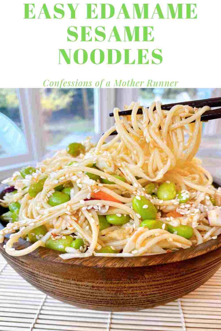 Easy Edamame Sesame Noodles salad meatless Monday