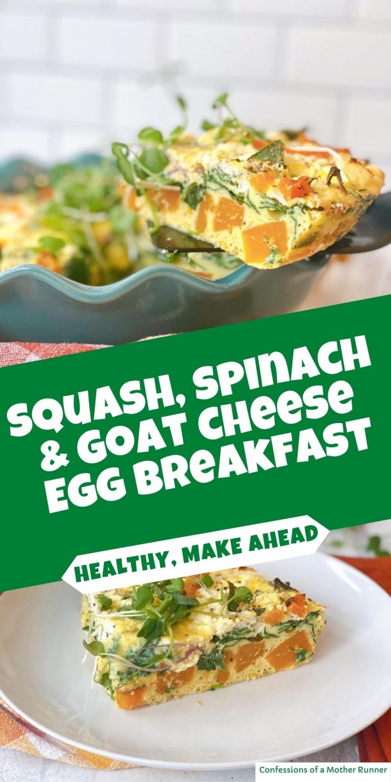 Easy Squash, Spinach & Goat Cheese Breakfast Casserole