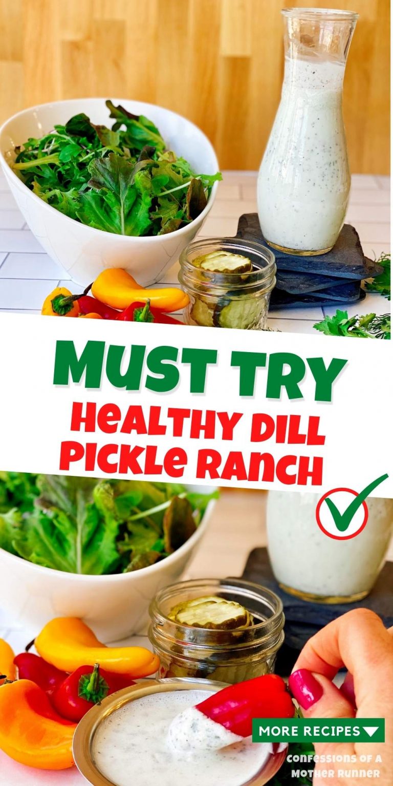 Healthy Dill Pickle Ranch Dressing and Dip 4 Ingredients