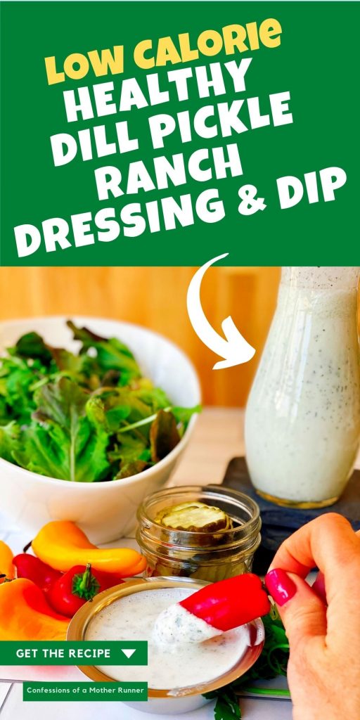 Healthy Dill Pickle Ranch Dressing and Dip 4 Ingredients