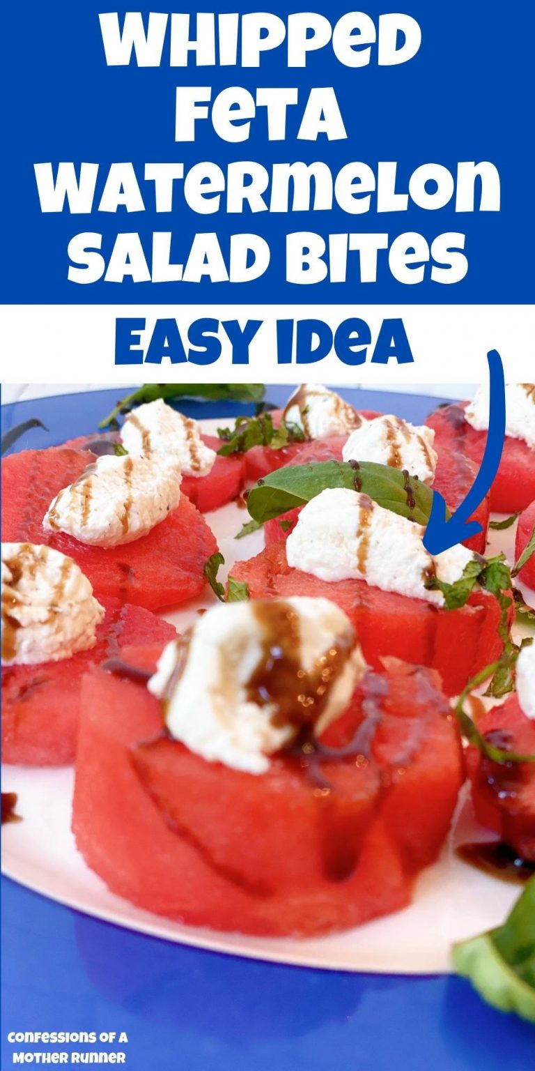 whipped feta and watermelon bites easy salad ideas