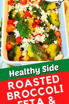 roasted broccoli feta and tomatoes