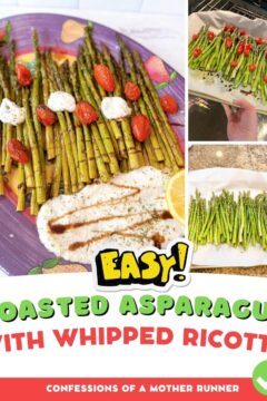 roasted asparagus with whipped ricotta