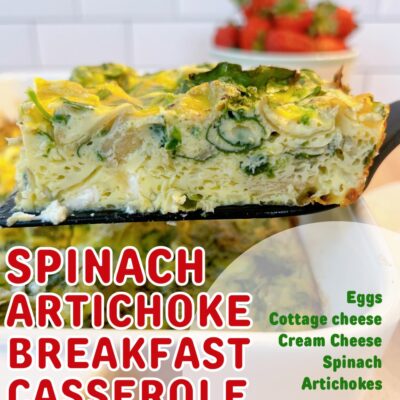 Spinach & Artichoke Breakfast Casserole 🥘 (High Protein)