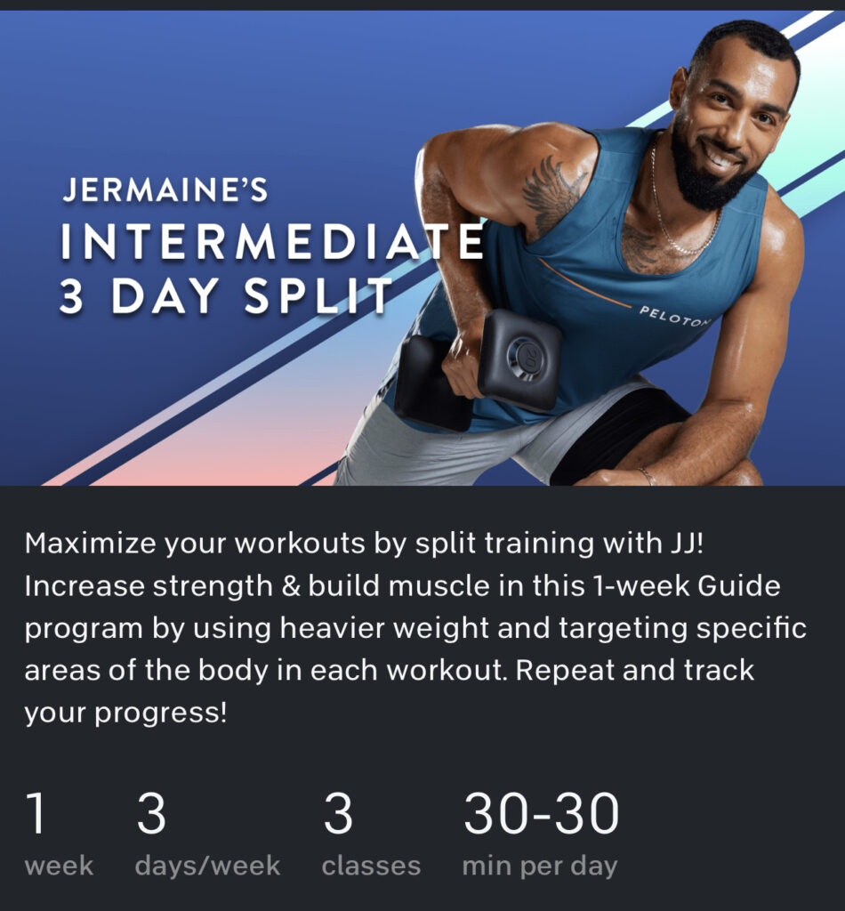 Peloton 3 Day Split Strength Program Review