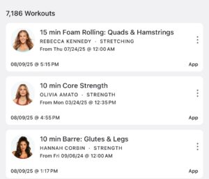 weekly run down 