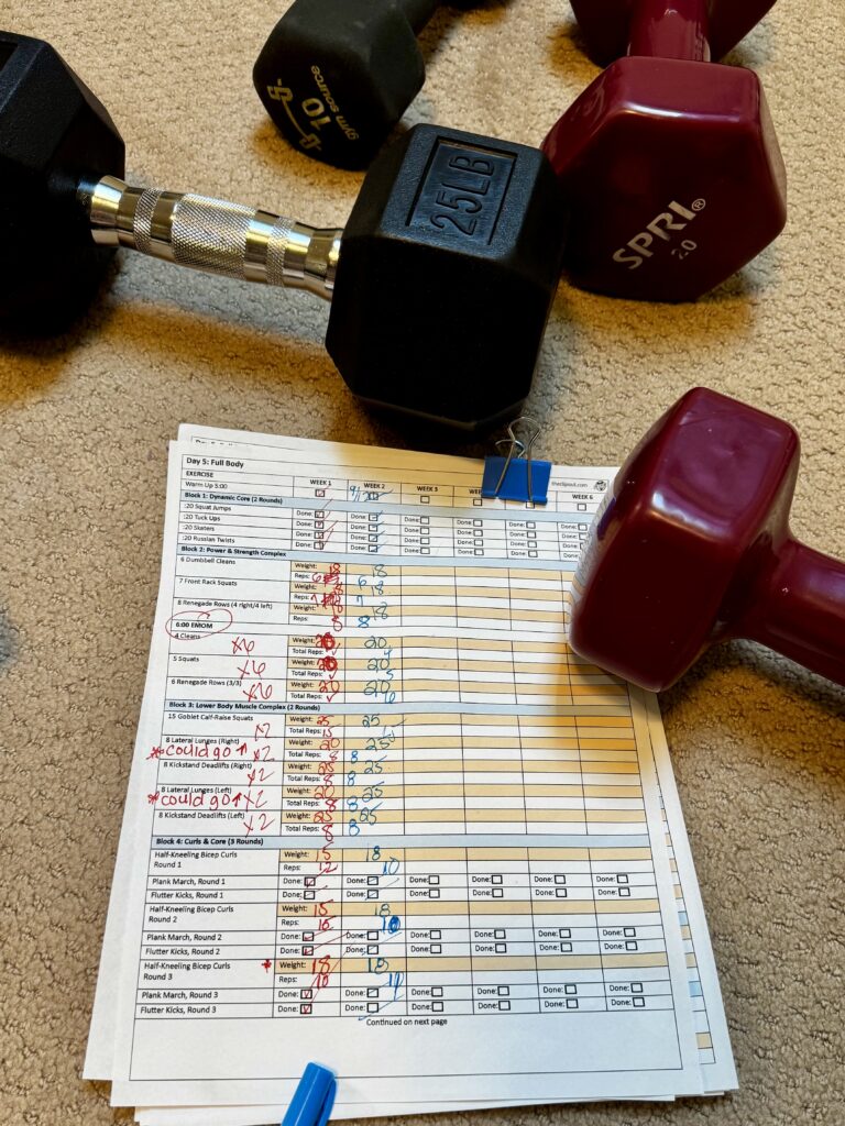 weekly run down 