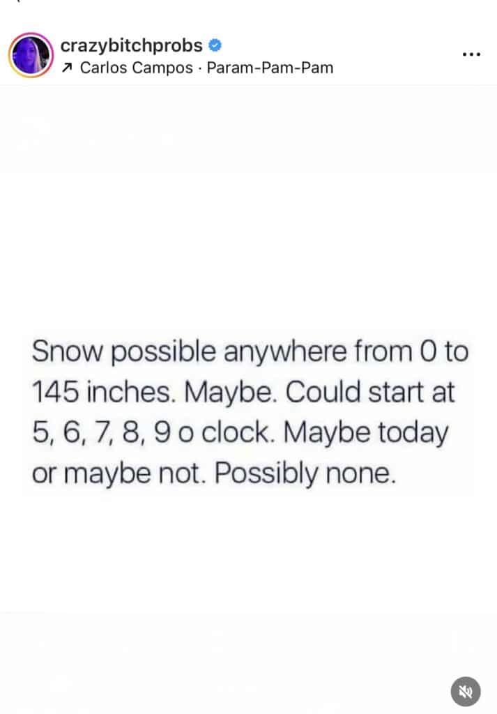 weekly run down weather meme